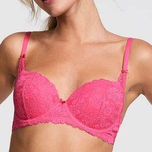 PINK Victoria’s Secret Wink Lace Push Up Bra